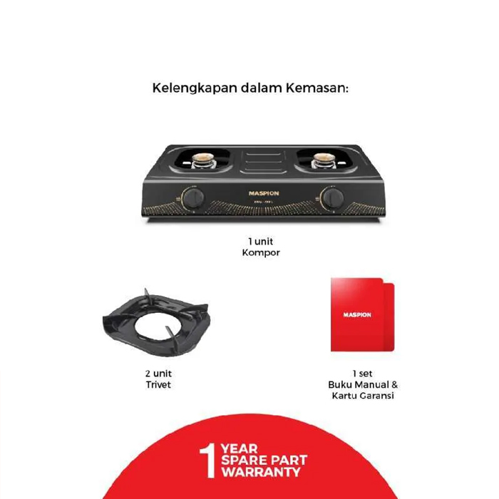 Maspion Kompor Gas 2 Tungku - MKG709C
